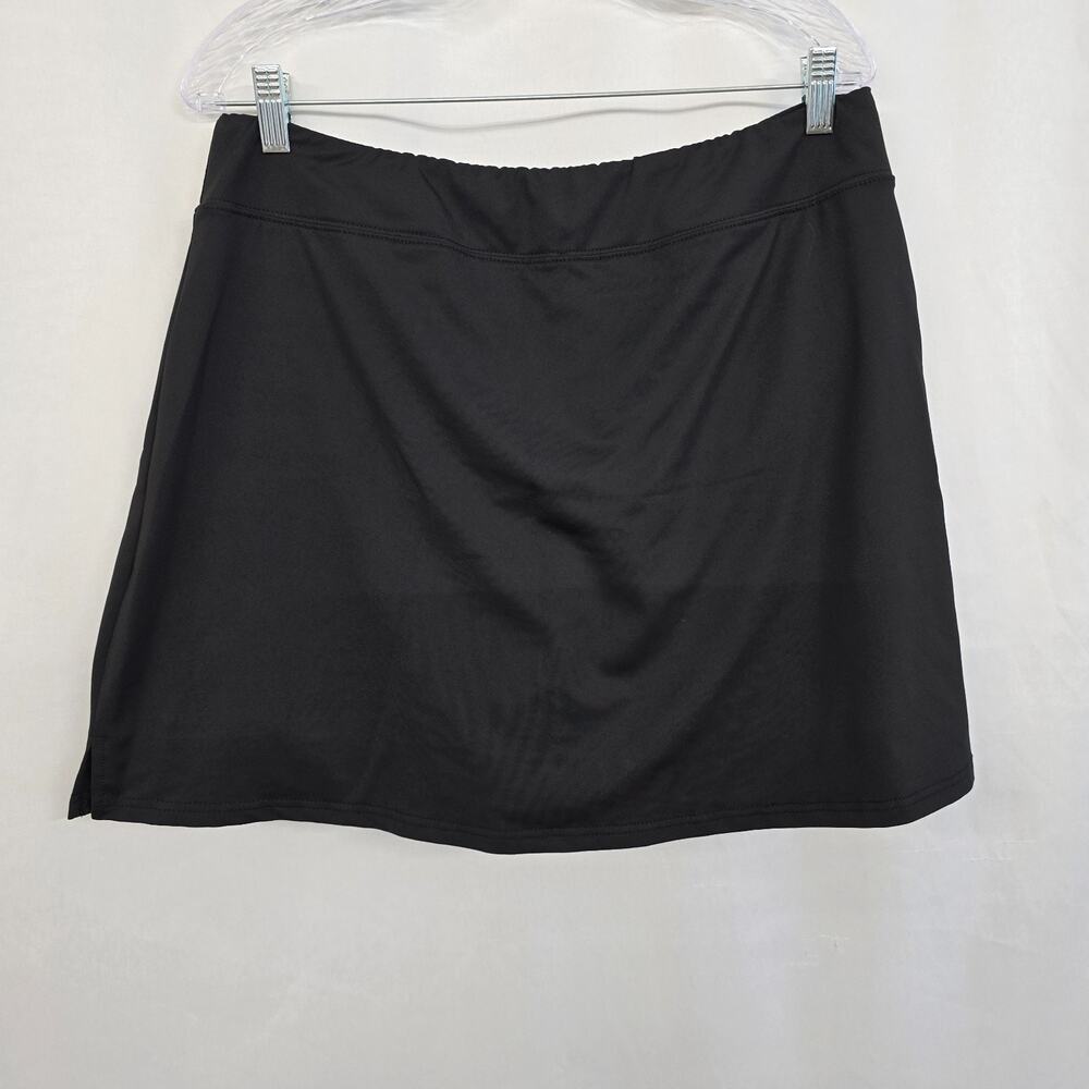 Ekouaer Tennis Golf Athletic Skort Women's XXL Black Mini Stretch